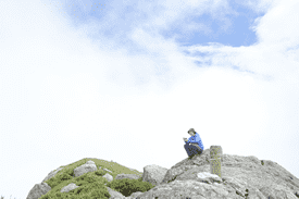 宮之浦岳山頂の写真